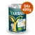Yarrah Paté con pollo, alghe marine e spirulina. Certificato biologico NL-BIO-01, ricetta senza cereali, Beter Leven 3 stelle. Confezione: 24x400g.