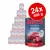 Set 24 conserve Rocco Classic Pure beef, 400 g fiecare. Etichetă: 100% fresh ingredients & grain-free. Imagine carne de vită pe ambalaj. Text suplimentar în germană și engleză.
