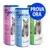 Tre confezioni di Tigerino Refresher Cat Litter Refresher, varianti rosa, blu e verde, con immagini di gatti. Cerchio blu con testo: PROVA ORA. Tre confezioni di Tigerino Refresher Cat Litter Refresher, varianti rosa, blu e verde, con immagini di gatti. Cerchio blu con testo: PROVA ORA.