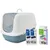 Toilette blaustein / weiss + 2 extra Filter + 6 Bag it up