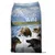 Упаковка Taste of the Wild. Видны надписи: Pacific Stream Canine Formula with Smoked Salmon, A Grain-Free Diet, Processed with Purified Water. Изображены медведь и волки у реки.