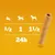Voedingsadvies: kleine hond ½ stick, middelgrote hond 1 stick, grote hond 1½ stick per 24 uur. Afbeelding van kauwstick en drie hondensilhouetten.