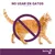 Texto: NO USAR EN GATOS. Imagen de un gato naranja con símbolo de prohibido y marca Vectra 3D en la parte inferior.