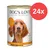 Dog's Love Feine Kost für Hunde, Sorte Pute mit Apfel, Zucchini & Walnussöl. Getreidefreie Rezeptur, 55% Fleischanteil, Made in Austria. Packung enthält 24 Dosen.