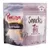 Purizon Snacks Duck with Fish, 100 % meat, fish & liver, gently freeze-dried, pour chiens adultes, sachet de 100 g. Texte en anglais sur l’emballage.