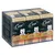 Упаковка Cesar MEGA PACK 24, изображены миски с кормом, морковь, горох, надписи: 100% COMPLETE, RECYCLABLE, таблица с вариантами вкусов по 2 штуки каждого.