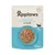Applaws Natural Cat Food, Tuna Fillet with Sea Bream in broth, 100% natural ingredients, opakowanie 70 g. Widoczny fragment karmy przez okienko.