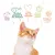 Image with text: Pure food, Perfect protein & fat balance, Care for all animals, For a better planet, Happy & healthy cats. Orange and white cat shown below the text.