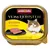 animonda Vom Feinsten SENIOR mit Geflügel, пастет за котки със снимка на котка и парче пастет, надписи: with Poultry, met Gevogelte, con Pollame, avec volaille