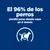El 96 % de los perros perdió peso desde casa en 2 meses. Imagen de perro con cinta métrica alrededor del cuerpo.