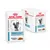 Royal Canin Veterinary Skin & Coat, thin slices in gravy. Sobre y caja con imagen de gato y croquetas visibles en el envase.