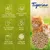 Tigerino Plant-Based hrudkující stelivo pro kočky z dřevěných vláken, lze splachovat do toalety, pelety nelepí, tvoří málo prachu, s přírodní vůní dřeva.