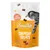 Smilla Crunchy Treats with salmon, 65 g. Contains omega fatty acids. Resealable packaging. Cat shown.