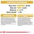 Voedingsanalyse: ruw eiwit 30,0%, ruw vet 16,0%, ruwe as 6,1%, ruwe celstof 1,3%. Samenstelling en toevoegingsmiddelen per kg vermeld in tekst.