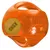 Orange KONG Ball with integrated tennis ball, robust design and grip opening.