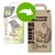 Image showing a packaging change for 44 litre natural corn cat litter, highlighting new and old bag designs with product features such as clumping, odour absorption, and GMO free.