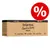 Briantos Chunks in Gravy Mixed Box, Value Pack mit 44 x 100 g: 12x Lachs & Karotten, 12x Rind & Karotten, 20x Huhn & Karotten. Für erwachsene Hunde. Rabatt-Symbol sichtbar.