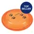 Orangefarbene Frisbee mit Pfotenabdrücken und der Aufschrift 'Dog Activity'. Text 'Top Seller' in blauem Kreis sichtbar. Orangefarbene Frisbee mit Pfotenabdrücken und der Aufschrift 'Dog Activity'. Text 'Top Seller' in blauem Kreis sichtbar.