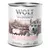 Wolf of Wilderness Nassfutter, Sorte Muddy Routes mit frischem Geflügel und Schwein, Wildbeeren, Wurzeln, Kräutern, 100% getreidefrei, Junior, 800g.