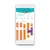 Smartphone met app-scherm: activiteitenoverzicht kat, data 23–27 juni, grafiek met oranje blokken per uur en label '3:20 HRS'. Tekst 'Aktivität', 'Dauer', 'Draußen'.