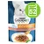Purina Gourmet Perle Genuss i sås med lax i en sås med fin grillad laxsmak. Förpackningen visar produktbild och grönt nummer 52.