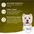 Testo in inglese: Ideal weight maintenance, Vitality support, Renal function support. Marchio Concept for Life con immagine di cane bianco.