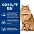 So hilft es: Ernährung schützt Nierenfunktion, regt Appetit an, verbessert Fähigkeit zu rennen, klettern, springen und unterstützt Muskelaufbau. Katze rechts im Bild.