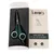 kooa Premium Fur Scissors. Scissors for all coat types, suitable for cutting and shaping. Packaging shows dog sketch and product description.