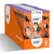 Box containing 12 pouches labelled 'Tasty Cat Treats', each pouch showing images of cats and the HiLife brand name.