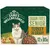 Grain free senior turkey in gravy, 12 packs of 85g each. Product image shows food pieces and key features.