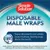 Simple Solution Disposable Male Wraps con nucleo super assorbente che rimuove l'umidità e resta asciutto. Protezione per cani maschi con incontinenza o problemi di marcatura.