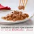 Schonend gegarte feine Streifen in einer köstlichen Sauce auf einem Teller, Text: Schonend gegarte feine Streifen in einer köstlichen Sauce.
