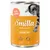 Boîte de nourriture pour chat Smilla Poultry Pot, 400 g, texte visible : With Salmon, Food for a lifetime, Contains taurine, Grain free, image d’un chat sur l’étiquette.