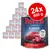 Rocco Classic Pure Beef, 24 x 800g tins. Label shows 100% fresh ingredients & grain-free recipe. Large red circle with '24x 800 g' text visible.
