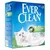 Ever Clean Super Premium Clumping Cat Litter, Scented Extra Strong Clumping, 6L, formulă cu praf redus. Imagine cu o pisică albă pe ambalaj. Text vizibil: maximum odour elimination.