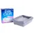 Caja de arena para gatos Ever Clean Lavender junto a bandeja gris con arena. En el envase se lee: Ever Clean, Lavender, super premium clumping cat litter, 10L.