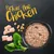 Pickin' the Chicken. Sestavine: koščki piščanca, čičerika, sveža špinača. Prikazano: skleda z mokro hrano iz navedenih sestavin.