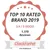 CheckForPet: Top 10 Rated Brand 2019, beoordeling 3,9 van 5 (GOOD), gebaseerd op 1.370 reviews. Tekst in het Engels. Website: www.checkforpet.de