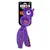 KONG Wubba Halloween Giocattolo, peluche viola con ricamo 'Happy Halloween', design mostro con un solo occhio, confezione del prodotto mostra il logo KONG e indica la funzione squeaker. KONG Wubba Halloween Giocattolo, peluche viola con ricamo 'Happy Halloween', design mostro con un solo occhio, confezione del prodotto mostra il logo KONG e indica la funzione squeaker.