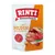 Rinti Kennerfleisch mit Huhn, getreidefrei. Rotes Siegel: Rinti seit 1983 Original. Abgebildet sind Fleischstücke und Zutaten.