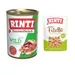 6 x 400g RINTI Wet Dog Food + 100g RINTI Wet Dog Food Free! * - Game Adult (6 x 400g) + Duck with Vegetables Filetto in Jelly (100g)