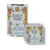 Rosie's Farm Tender Dinner Chicken & Salmon Senior shown on tin and tray packaging, with floral border and illustrated cat. Product name and senior label visible. Rosie's Farm Tender Dinner Chicken & Salmon Senior shown on tin and tray packaging, with floral border and illustrated cat. Product name and senior label visible.