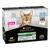PURINA PRO PLAN Sterilised Adult kattenvoer, terrine met kabeljauw, verpakking toont ISFM-keurmerk en vermeldt 'No added colourants', 10x75g