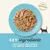 Key ingredients: tuna fillet, fish broth, sea bream, brown rice. 100% natural ingredients shown on a plate.