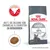 Royal Canin Dental, texte en allemand : aide à réduire la formation de plaque et tartre, jusqu’à 59 % de réduction du tartre en 28 jours (texte en anglais), croquette et chat visibles.