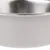 Close-up of a silver stainless steel bowl without visible brands or additional information.