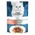 Purina Gourmet Perle с лососем и белой рыбой, влажный корм для кошек, изображение упаковки с продуктом.
