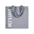 Borsa in tessuto grigio con manici e scritta bianca verticale 'PET'S LOVE' sul lato sinistro. Borsa in tessuto grigio con manici e scritta bianca verticale 'PET'S LOVE' sul lato sinistro.