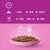 Feeding recommendation for cats: <3 months 3-3½ pouches, 4-5 months 3½-4 pouches, 6-12 months 4-4½ pouches. 1 pouch equals 18g dry food.