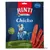 Opakowanie Rinti Extra Chicko, 170 g, widoczne paski przysmaku, tekst: 100% Kaninchen im Fleischanteil, Kaninchen Knabberstreifen, Wenig Fett Ohne Zucker.